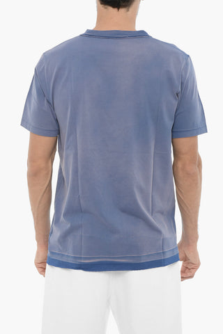 SEASONAL Slim Fit Crew-neck T-Shirt with Printed Logo