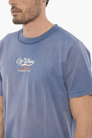 SEASONAL Slim Fit Crew-neck T-Shirt with Printed Logo