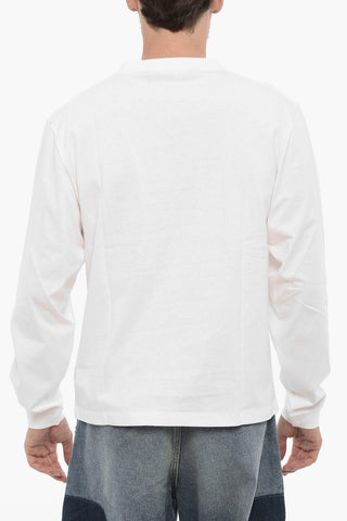 Long-Sleeve Crewneck T-Shirt With Pocket