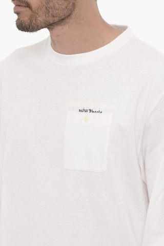 Long-Sleeve Crewneck T-Shirt With Pocket