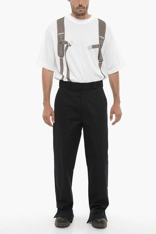 Pantaloni Straight Leg a Vita Alta