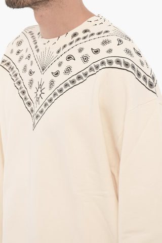Sweatshirt mit Rundhalsausschnitt und Bandana-Motiv