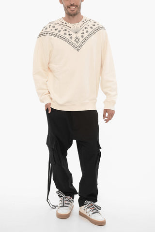 Sweatshirt mit Rundhalsausschnitt und Bandana-Motiv