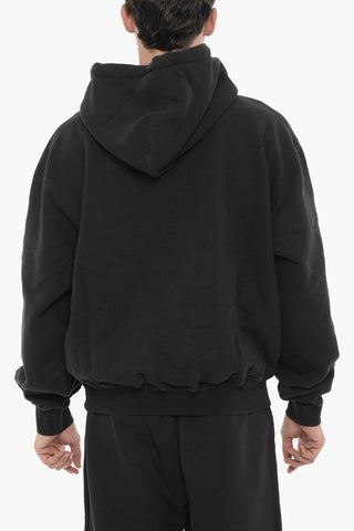 Felpa Hoodie SPRAY GLOBE in Cotone Garzato
