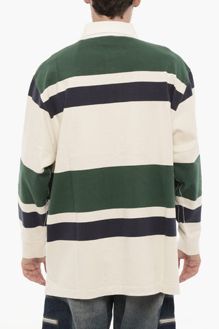 Striped 3-Buttons Polo Shirt