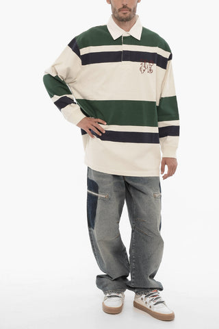 Striped 3-Buttons Polo Shirt