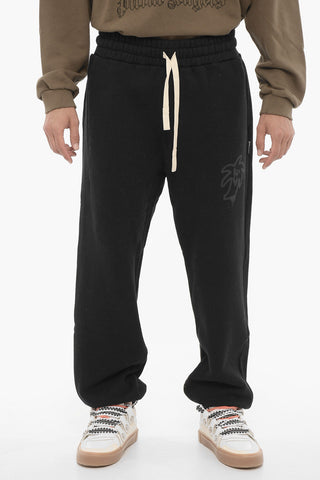Joggers HUNTER in Cotone Garzato a Tinta Unita