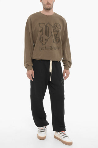 Joggers HUNTER in Cotone Garzato a Tinta Unita
