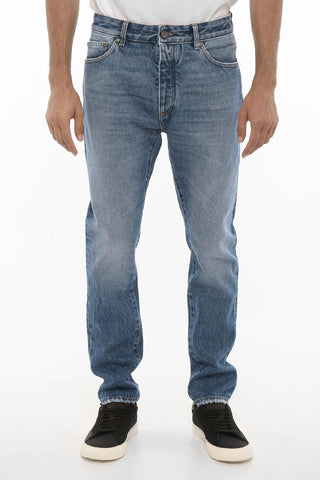 Regular Waist Vintage Effect Jeans 16cm