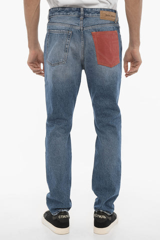 Regular Waist Vintage Effect Jeans 16cm