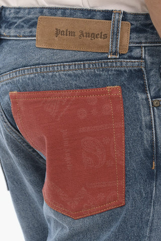 Regular Waist Vintage Effect Jeans 16cm