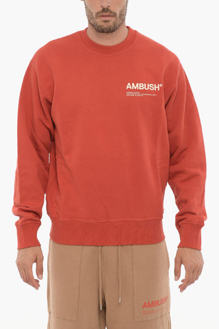 Rundhals-Sweatshirt WORKSHOP aus Baumwollfleece