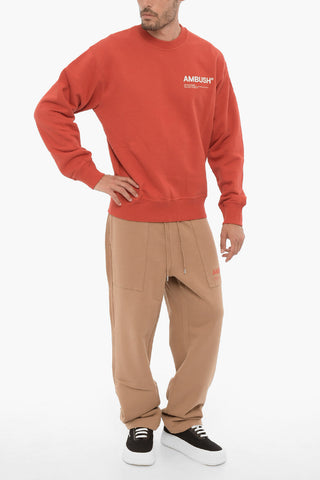 Rundhals-Sweatshirt WORKSHOP aus Baumwollfleece