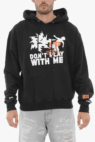 Cotton Hoodie with Print
