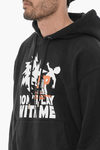 Cotton Hoodie with Print