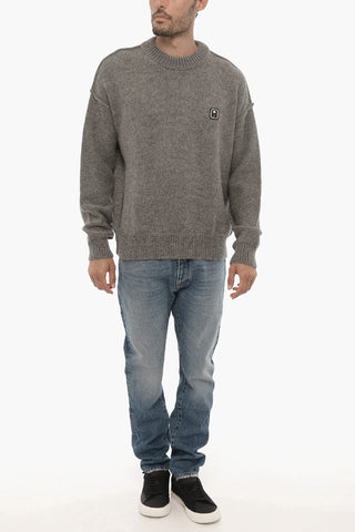 Maglia Girocollo in Misto Lana Vergine