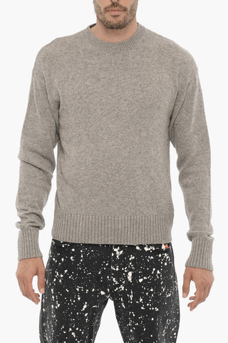 Solid Color Crew-neck Sweater