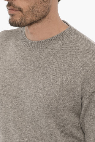 Solid Color Crew-neck Sweater