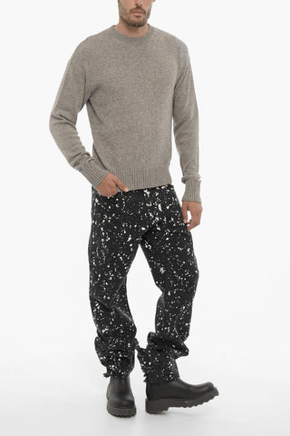 Solid Color Crew-neck Sweater