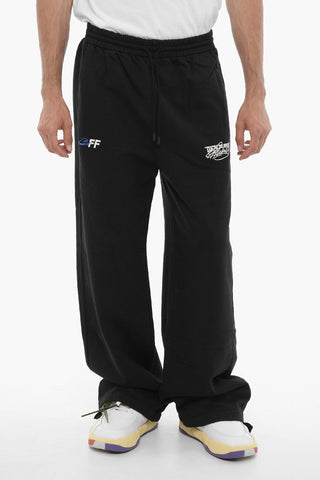 Brushed Cotton Joggers with Elastic Waistband