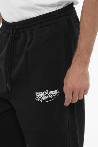 Brushed Cotton Joggers with Elastic Waistband