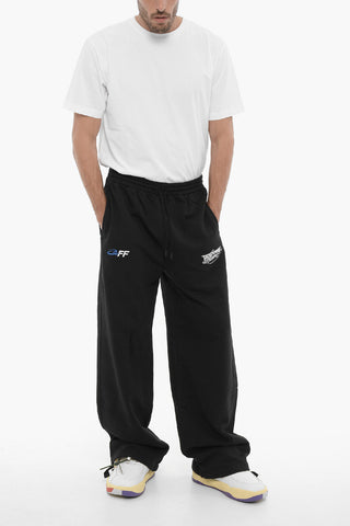 Brushed Cotton Joggers with Elastic Waistband