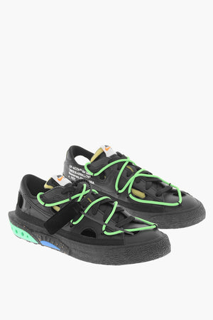 OFF-WHITE Leather Low-Top Sneakers BLAZER 77 With Cut-Out Details