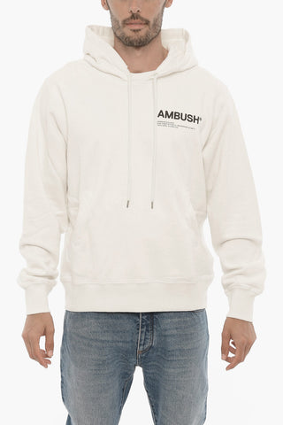 Solid-Color Hoodie with Contrast Logo