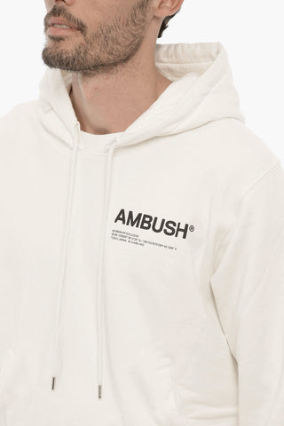 Solid-Color Hoodie with Contrast Logo