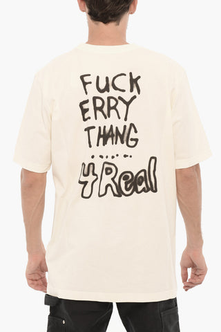 Printed Cotton Crew-neck T-shirt