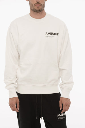 Rundhals-Sweatshirt WORKSHOP aus angerauter Baumwolle