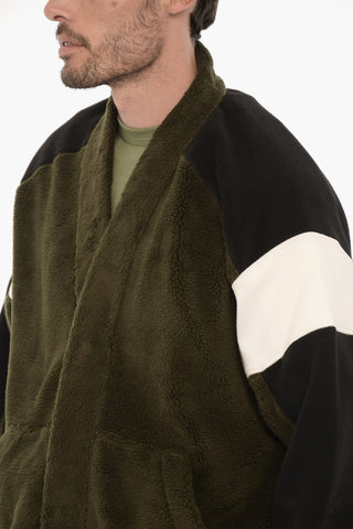 Color-Block-Fleece-Sweatshirt KIMONO