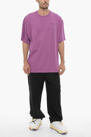 Rundhals-T-Shirt in Uni