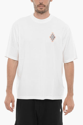 라운드넥 티셔츠 OPTICAL CROSS 단색