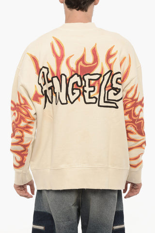 Bedrucktes Sweatshirt mit hohem Kragen