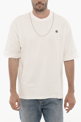 Rundhals-T-Shirt Mit Abnehmbarer Kette Und Gesticktem Logo