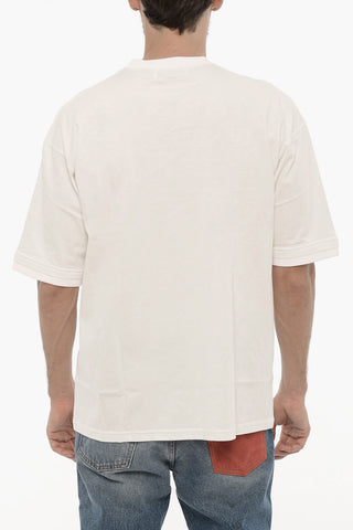 Rundhals-T-Shirt Mit Abnehmbarer Kette Und Gesticktem Logo
