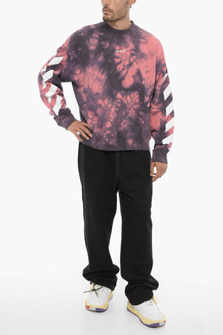 Felpa Girocollo DIAG ARROW Effetto Tie-Dye