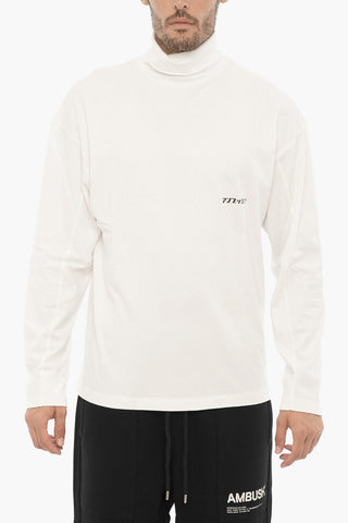 Langärmeliges T-Shirt mit hohem Kragen