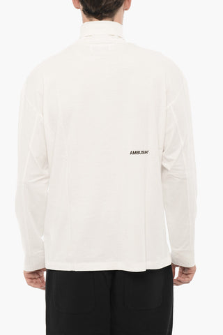 Langärmeliges T-Shirt mit hohem Kragen