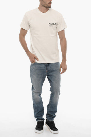 Crew Neck WORKSHOP Cotton T-Shirt