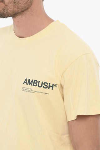 Solid Crewneck T-Shirt with Printed Logo