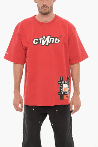 Printed Cotton Crew-Neck T-shirt