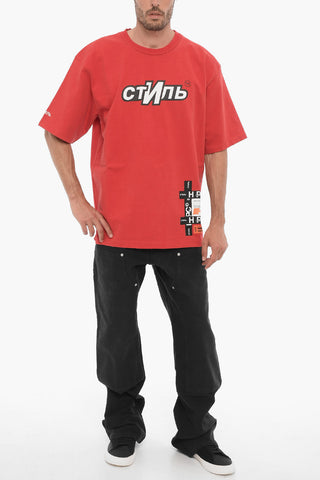 Printed Cotton Crew-Neck T-shirt
