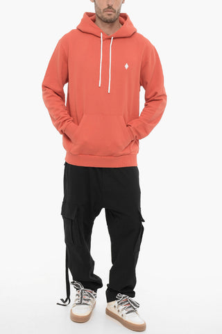 Felpa Hoodie in Cotone Garzato