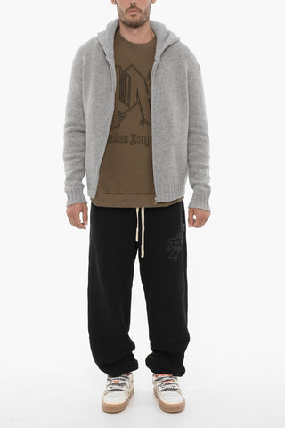 Pullover aus Nylon und Wolle mit Kapuze