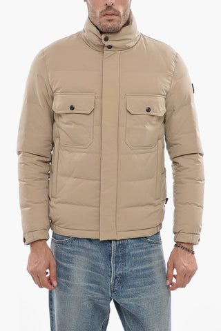 Solid Color SIERRA Down Jacket with Hidden Closure