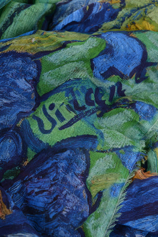 GETTY Tie Dye Effect Silk Blend AUGUSTE RENOIR Stole
