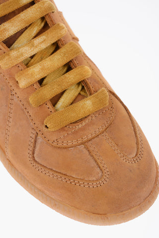 MM22 Lace-up Sneakers with Visible Stitching
