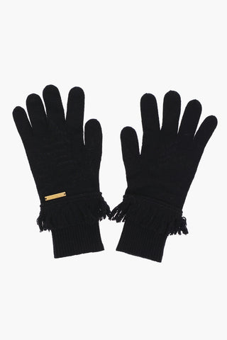 MICHAEL Solid Color Glovers with Golden-Effect Logo